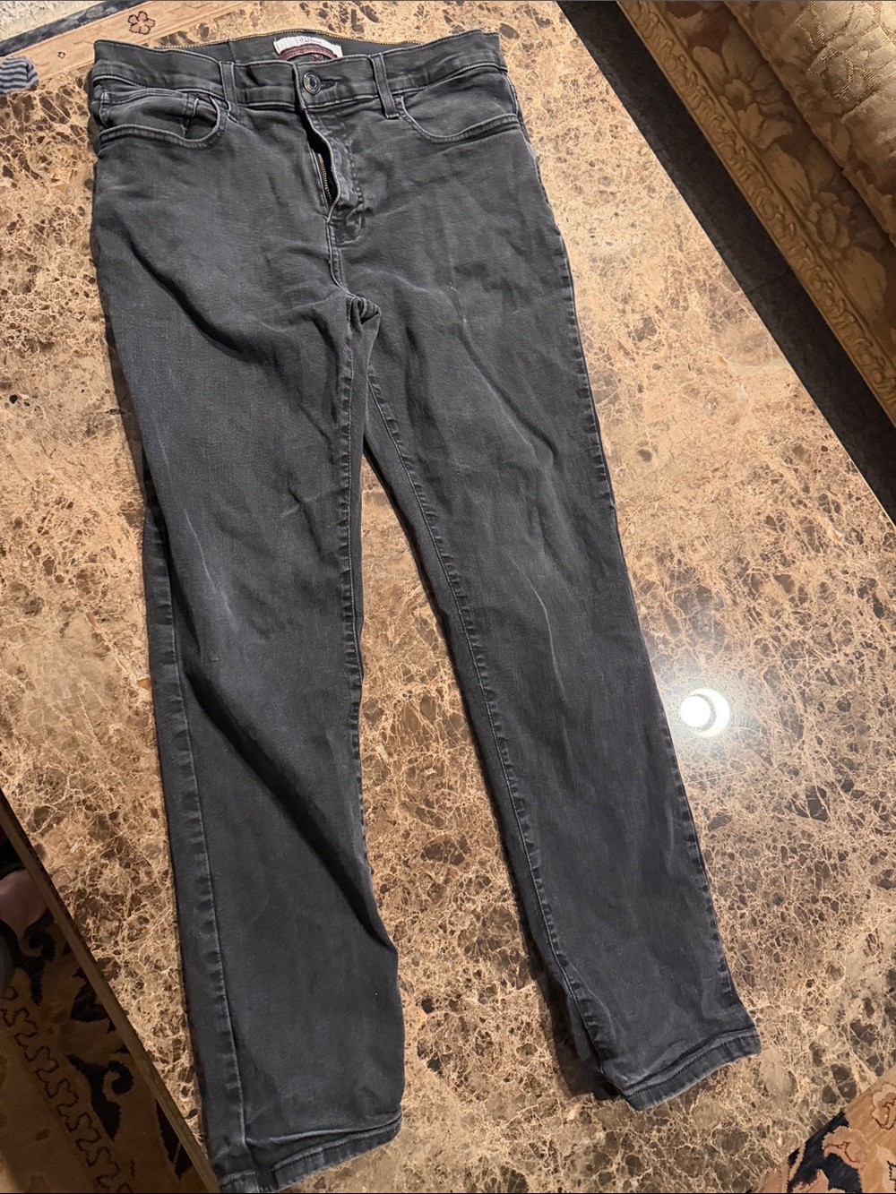 Tommy Hilfiger Men's Slim Straight Jeans in Faded Black